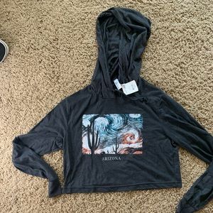 Arizona starry night cropped hoodie shirt